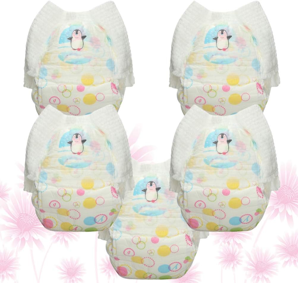 Healifty Diaper 5PCS Swim Diapers Disposable Little Swimmers Baby Diapers Swimming Pool Water Nappy Pants for Baby - Size XXL Swimming Trunks - Image 9